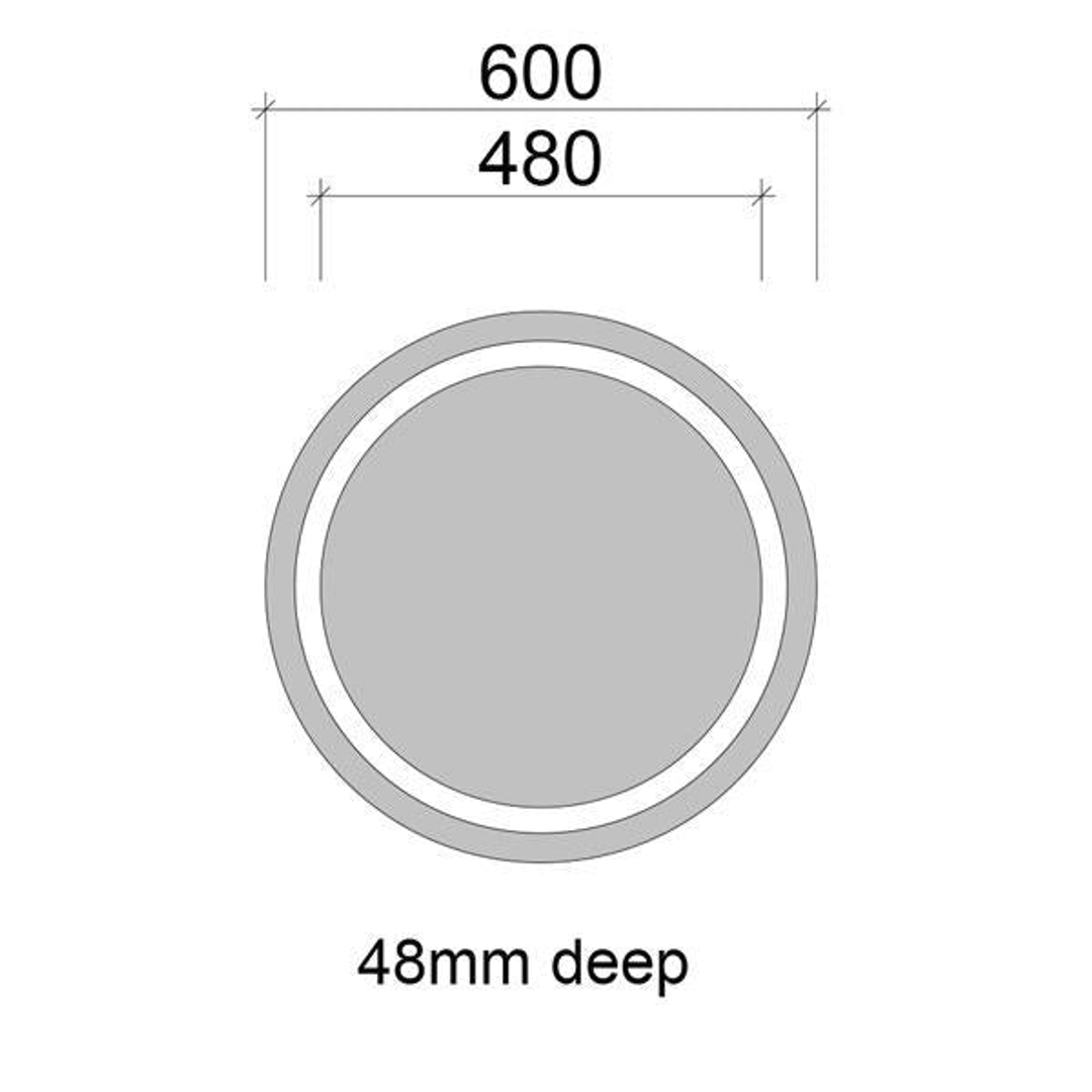 Timberline Brooklyn Mirror 600mm