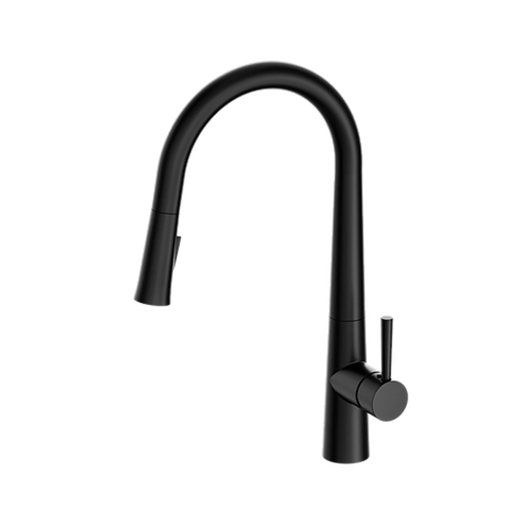 Enhance Nobel Plus Pull Down Sink Mixer Pin Lever Matt Black