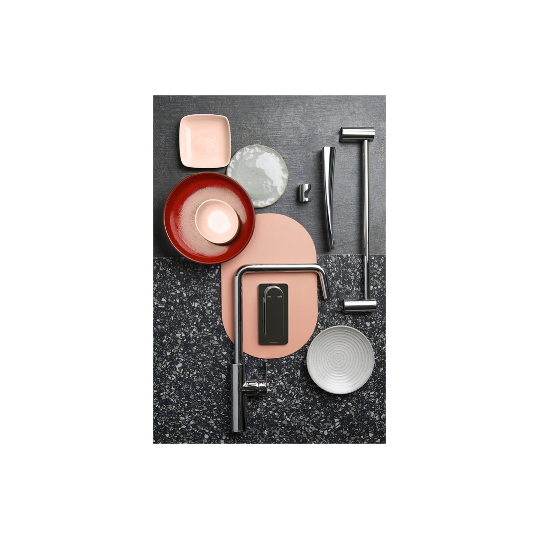 Phoenix Mekko Sink Mixer 190Mm Squareline - Chrome