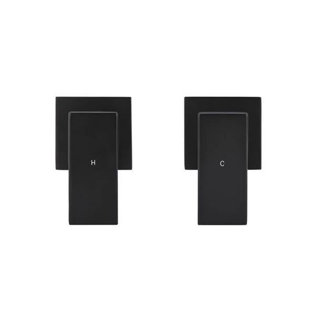 Meir Square Quarter Turn Wall Top Assemblies Matte Black