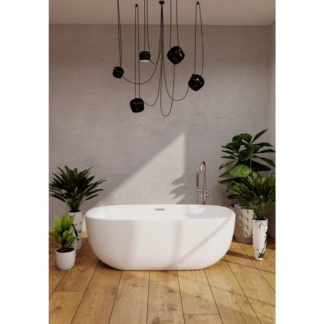 Belbagno Ally Freestanding Bath Gloss White 1700mm