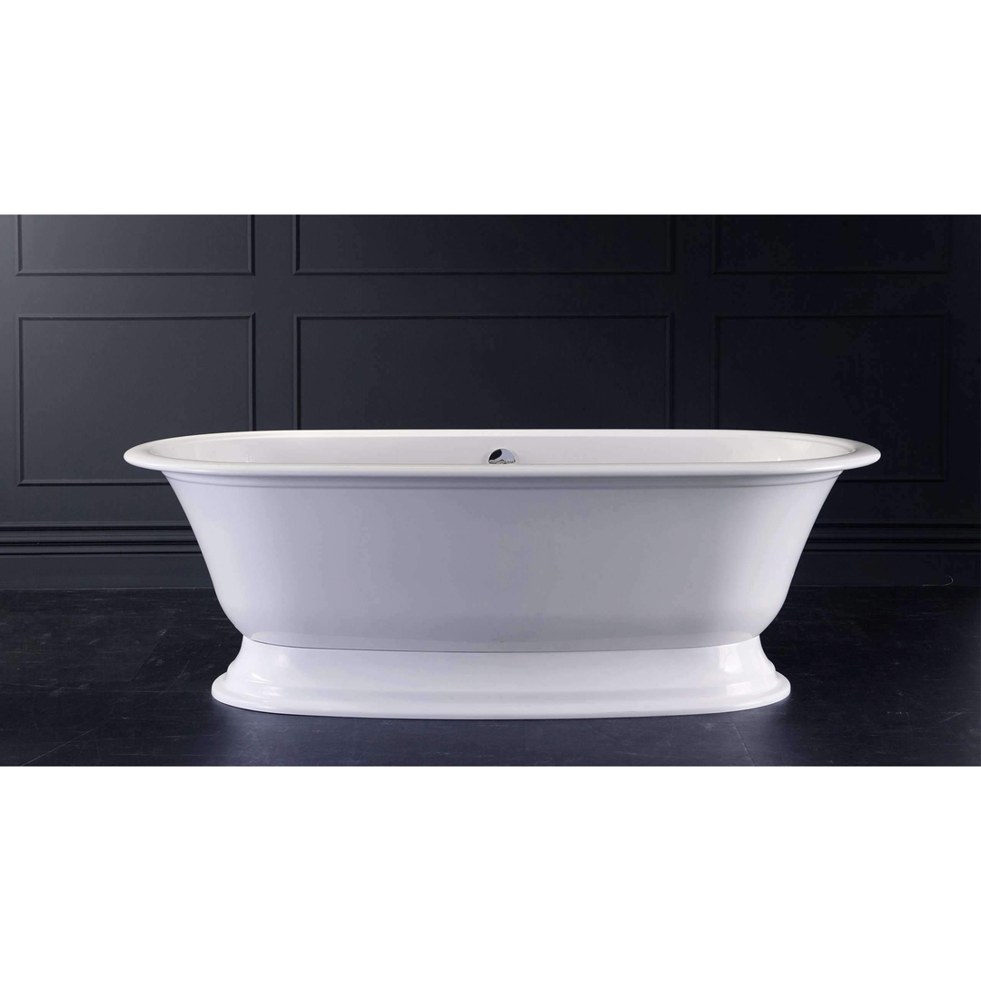 V+A Elwick Freestanding Bath Quarrycast White 1902mm