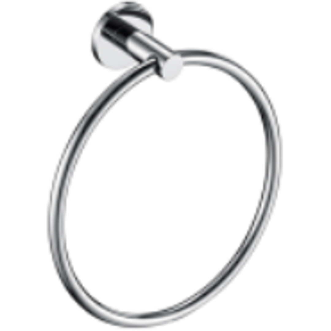 Bella Vista Mica Towel Ring Chrome