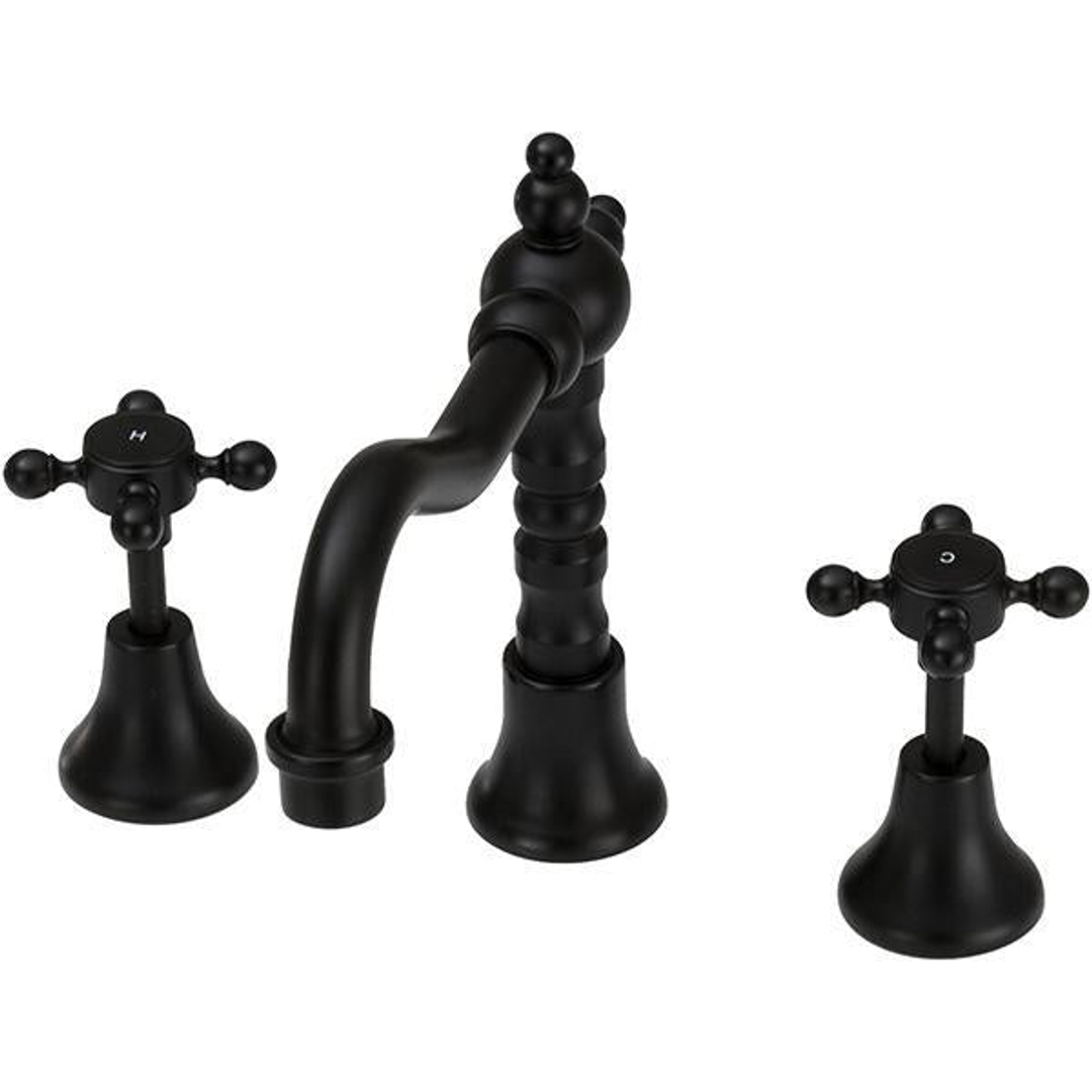 Fienza Lillian Shepherds Crook Basin Set - Matte Black