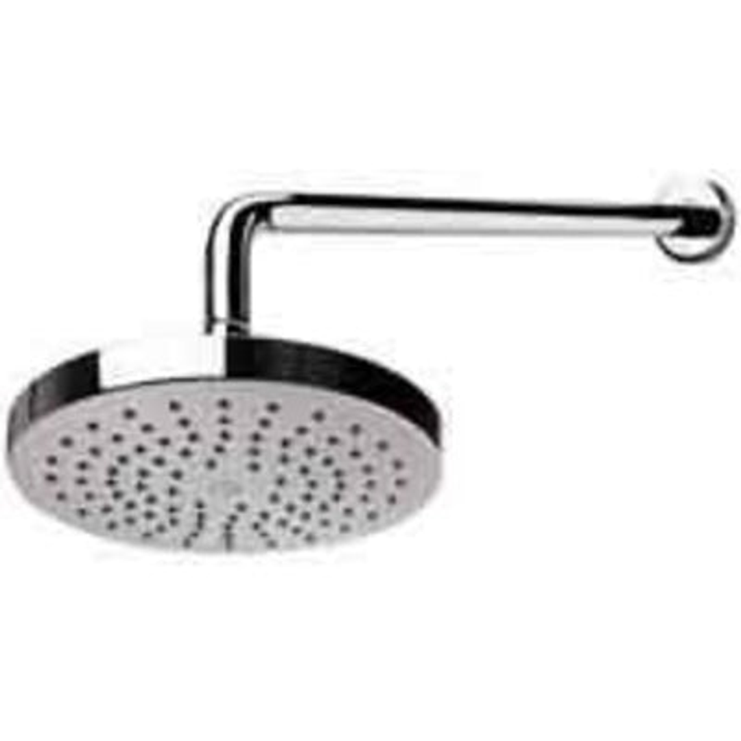 Zucchetti Spin Shower Head With Wall Mounted Arm Chrome