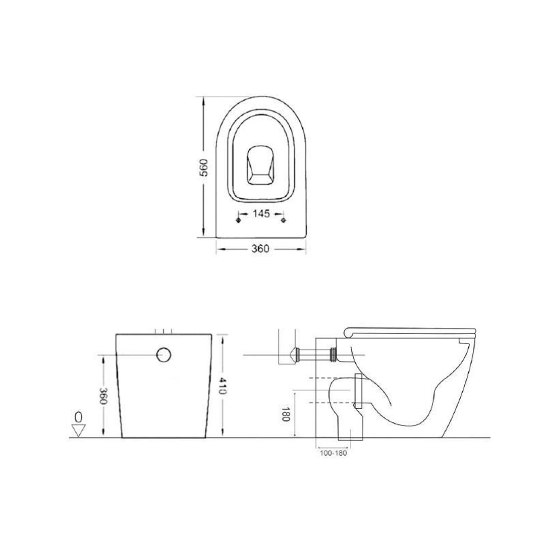 Zumi Venus Wall Faced Rimless Pan Only