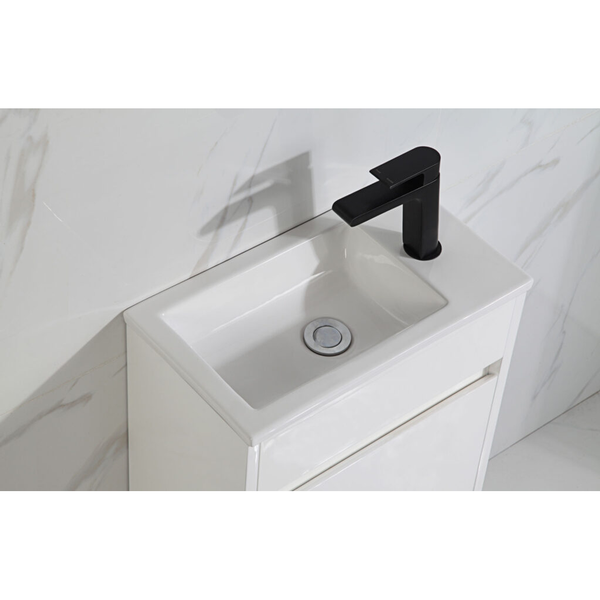Aulic Brant Wall Hung Finger Pull Cabinet 465 With Gala Ceramic Top