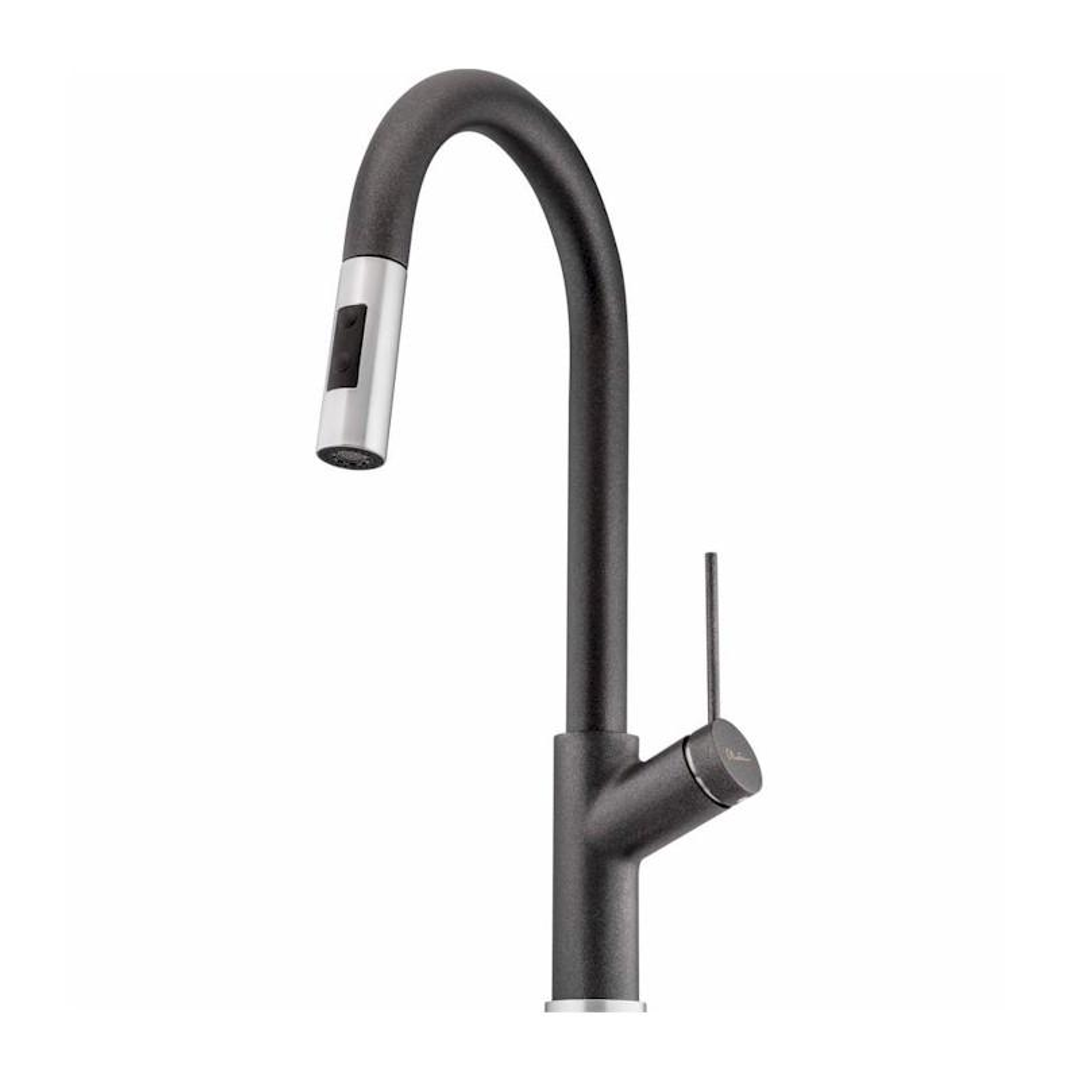 Oliveri Vilo Pull Out Spray Mixer Santorini Black
