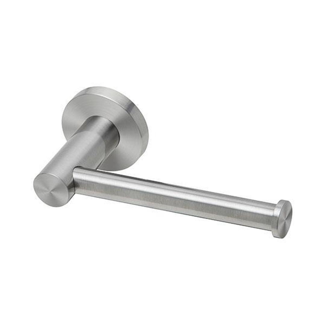Phoenix Radii Stainless Steel Toilet Roll Holder Round Plate