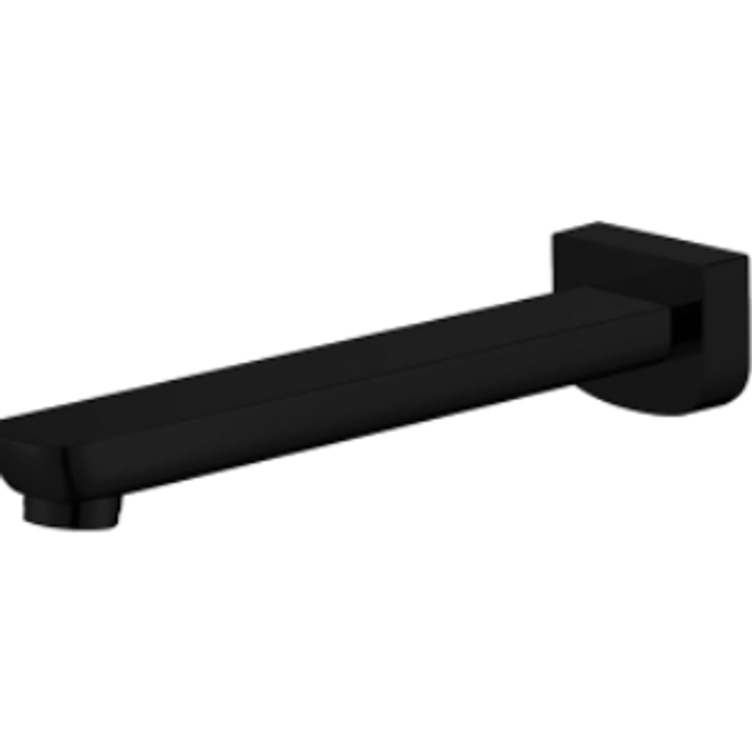 Bella Vista Chaser Bath Spout 200mm Black