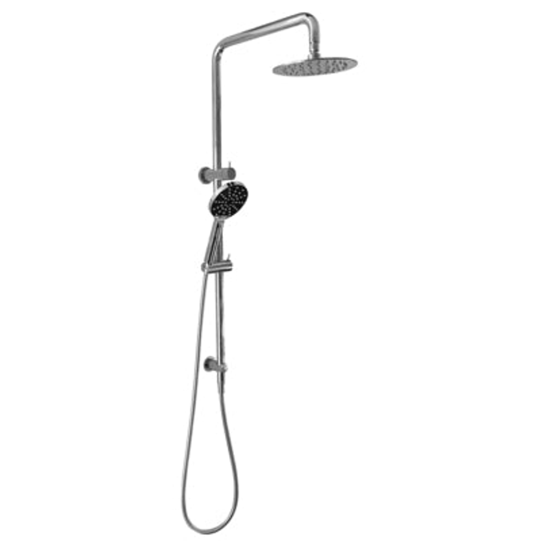 Milan Round Twin Shower On Rail(Castano P#:Mitwsorc)