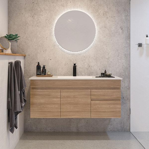 Timberline Indiana Wall Hung Vanity With Alpha Ceramic Top