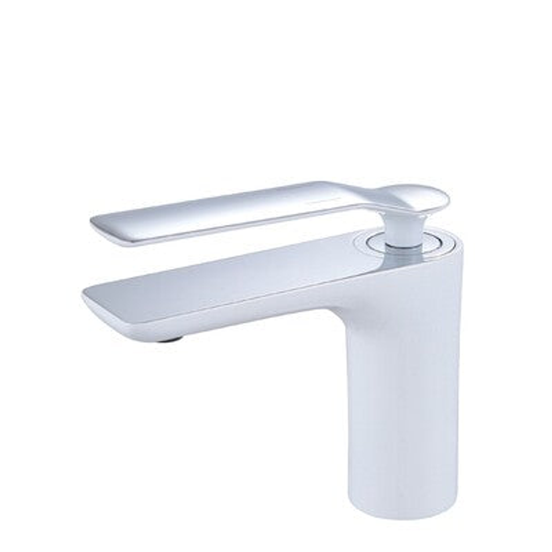 Streamline Synergii Basin Mixer White Chrome Trim Sy01210.W