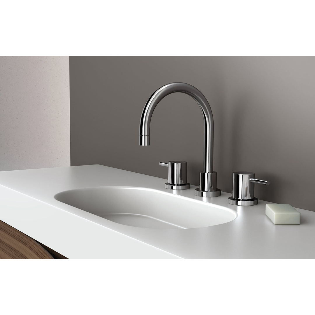 Phoenix Vivid Pin Lever Basin Set Swivel G'Neck Outlet - Chrome