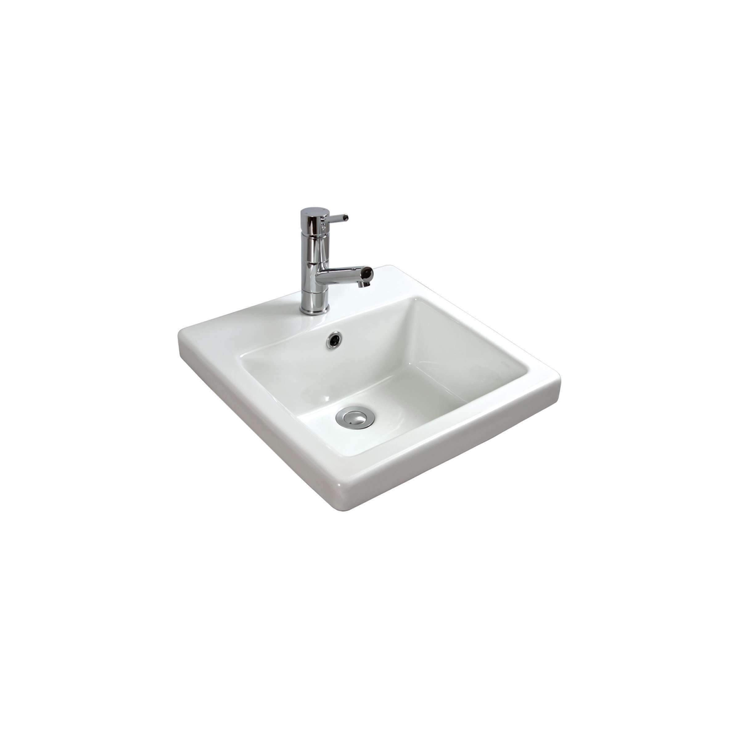 Seima Kyra Above Counter Inset Basin White Sbc-017-1T 430X430X50