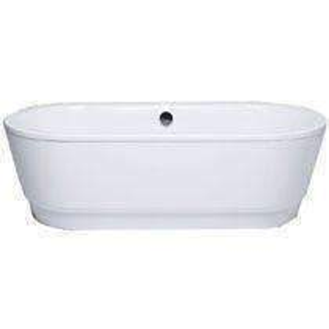 Gala Ea Pressed Steel Freestanding Bath Inc Waste 1800mm