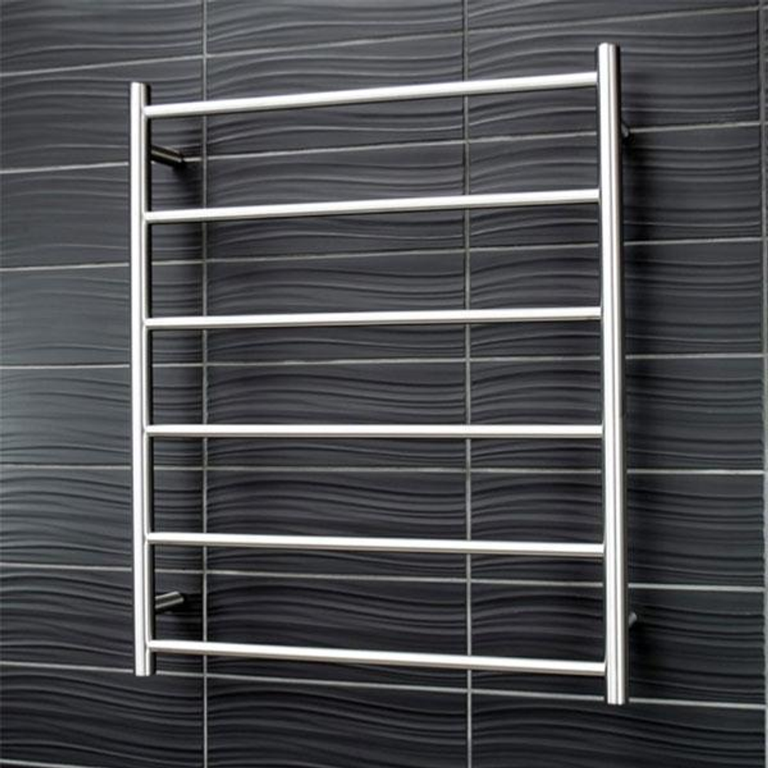 Radiant Round 6 Bar Non Heated Rail 700mmx830mm Brushed Stainless Steel