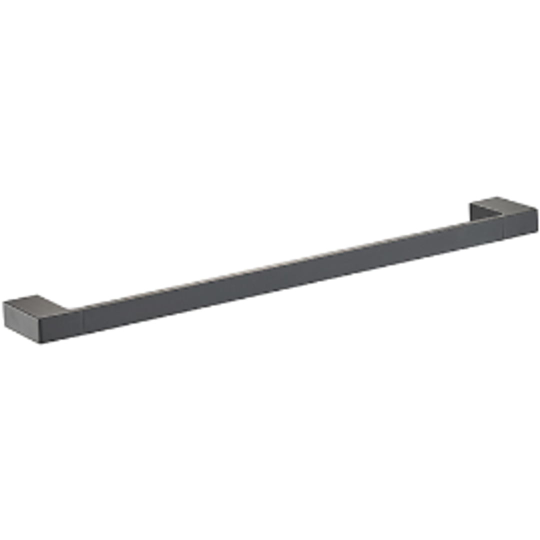 Bella Vista Milos Single Towel Rail Black 800mm