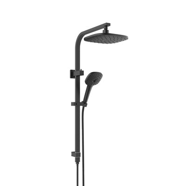 Greens Corban Twin Rail Shower Matte Black