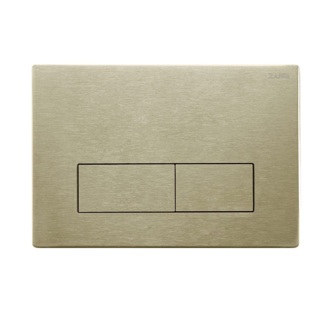 Zumi Java Square S/Steel Flush Plate Brushed Gold G30000121Bg
