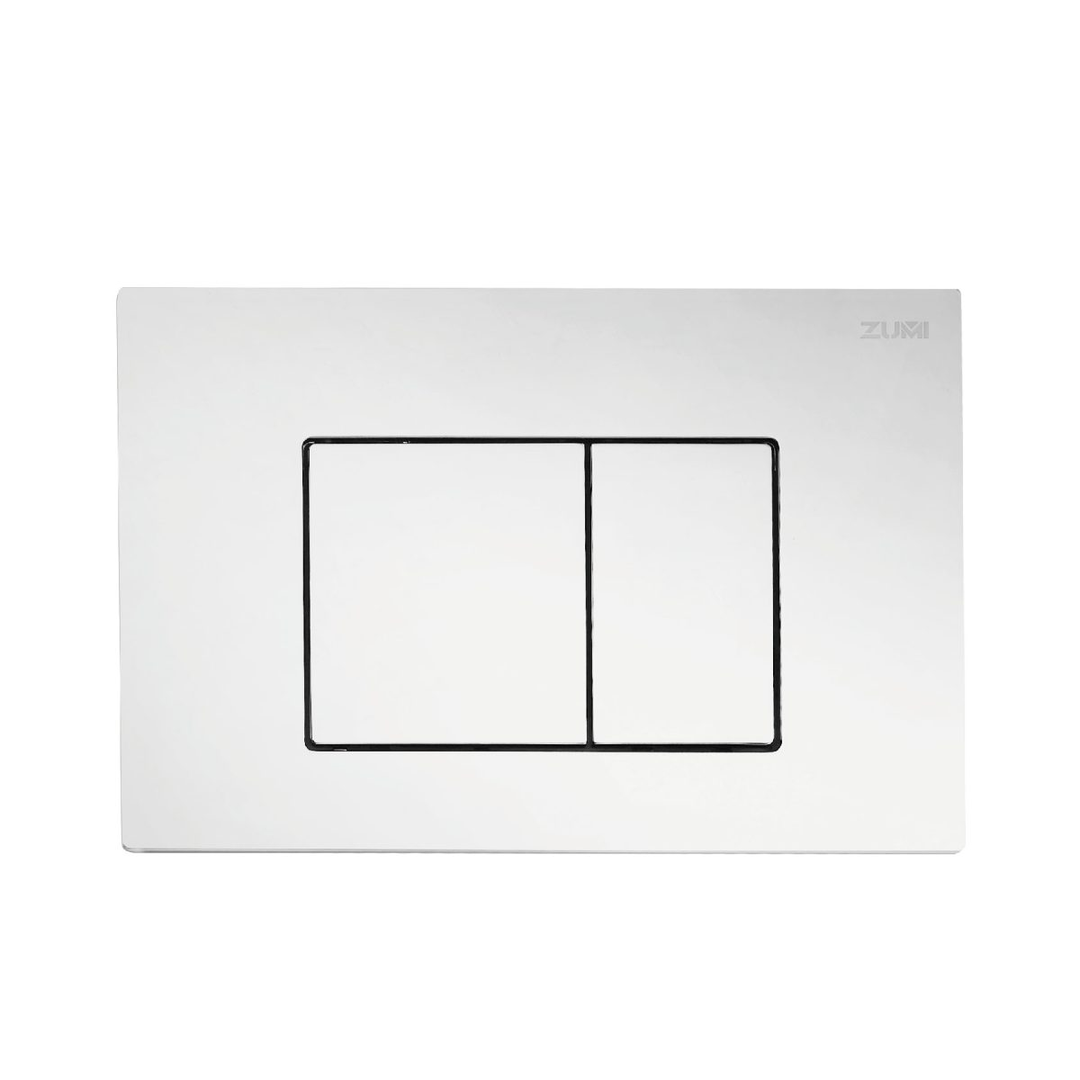 Zumi Venus In Wall Toilet Package Square Chrome Flush Plate