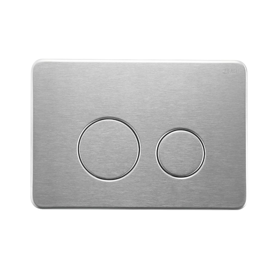 Zumi Venus In Wall Toilet Package Round Brushed Nickel Flush Plate