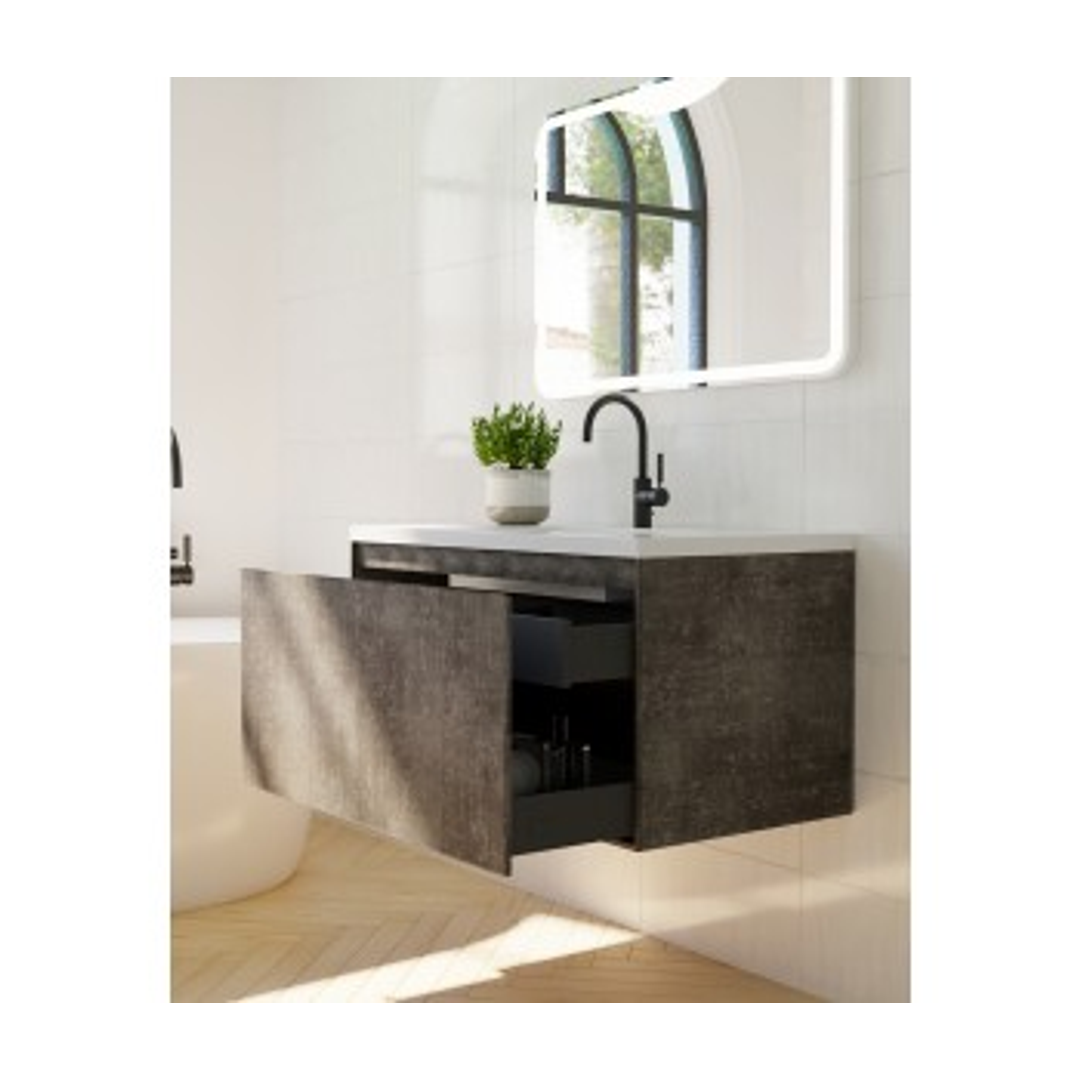 Belbagno Prado 1200mm Wall Hung Vanity Maple Oak 1200 X 480 X 450