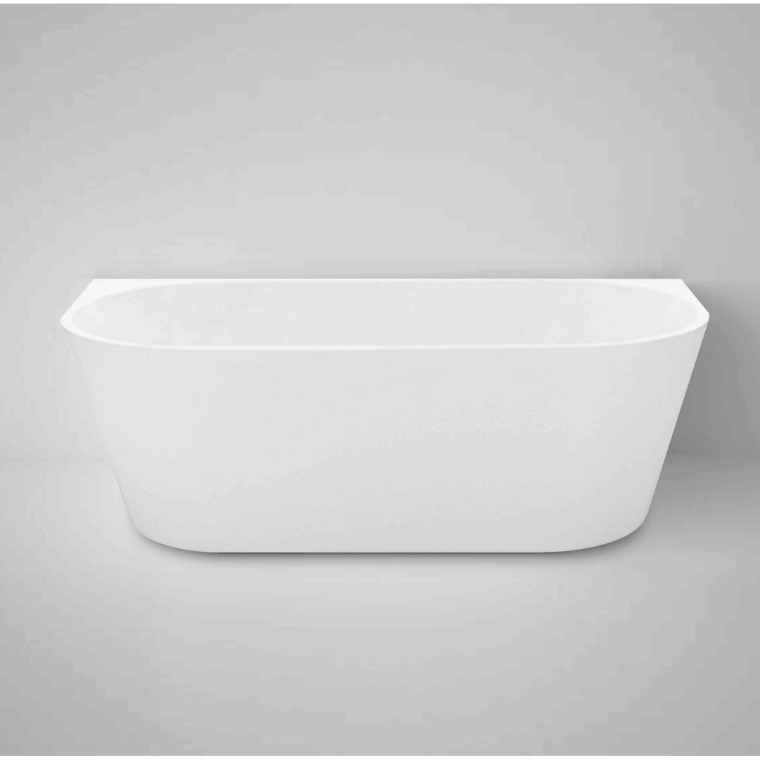 Otti Verona Back To Wall Bath Acrylic With Fibre Glass Drainer No Overflow 1500mm
