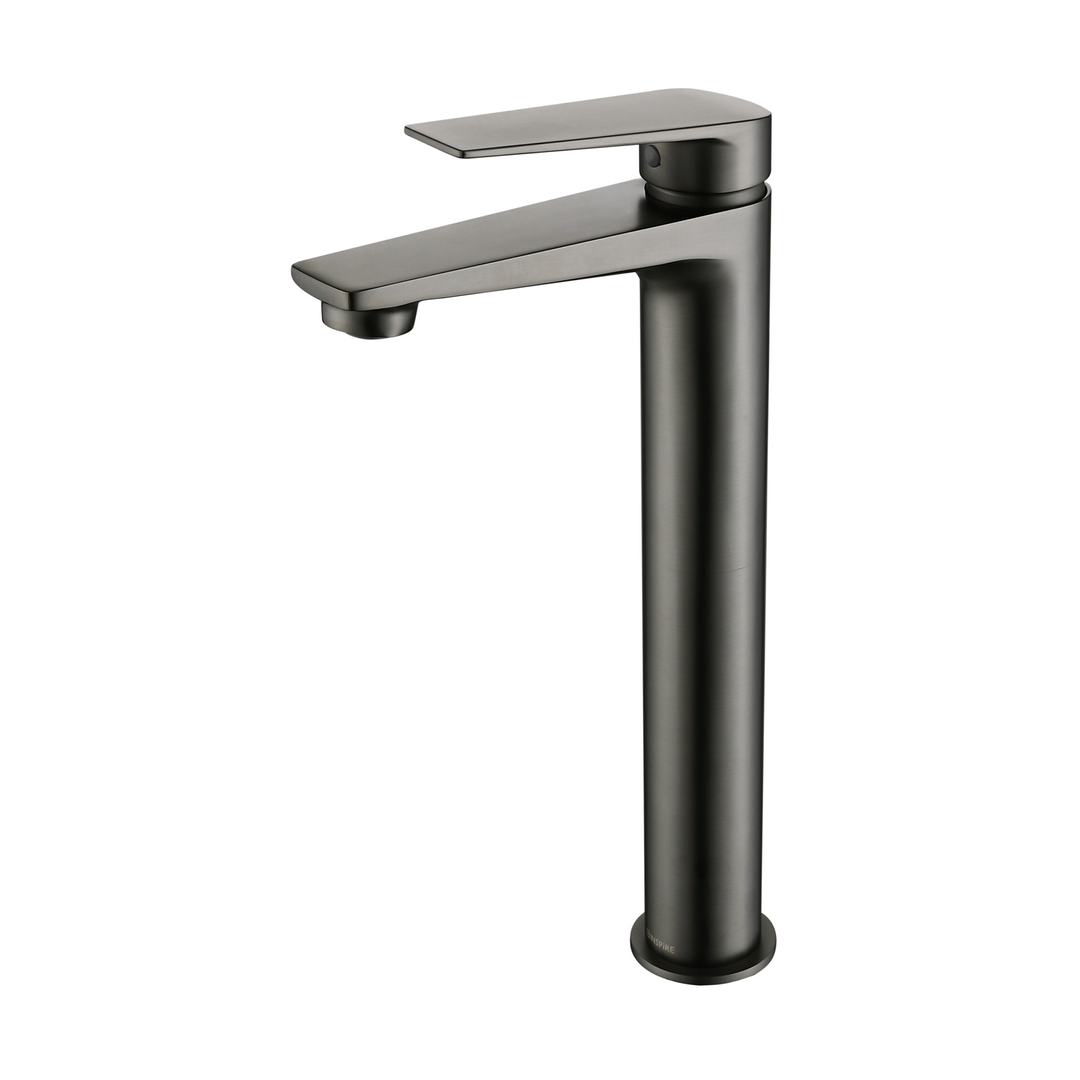OTTI ZEVIO TALL BASIN MIXER GUN METAL