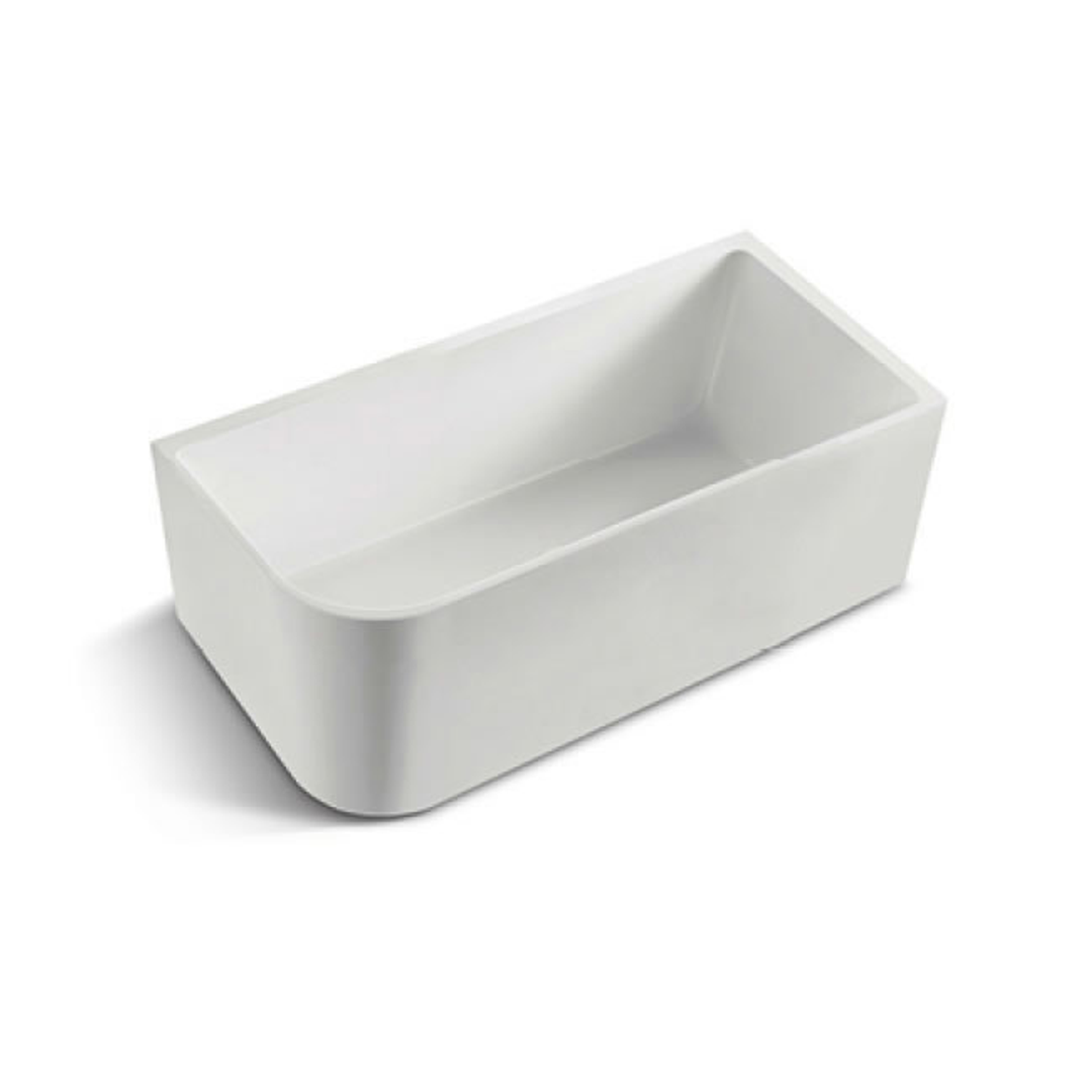 BNK Naga Right Hand Corner Bath Matt White 1500mm