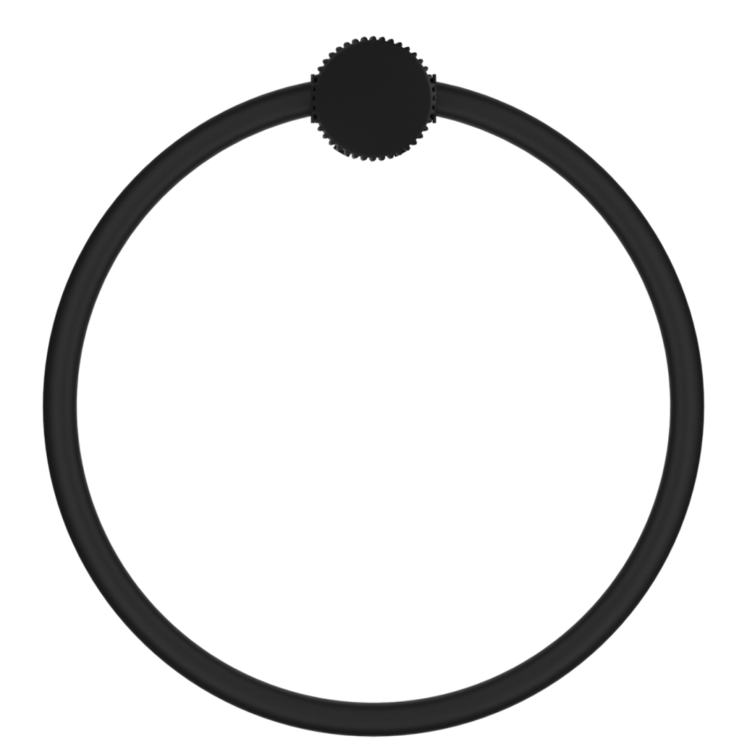 Bella Vista Mica Fluted Towel Ring Brushed Nickel