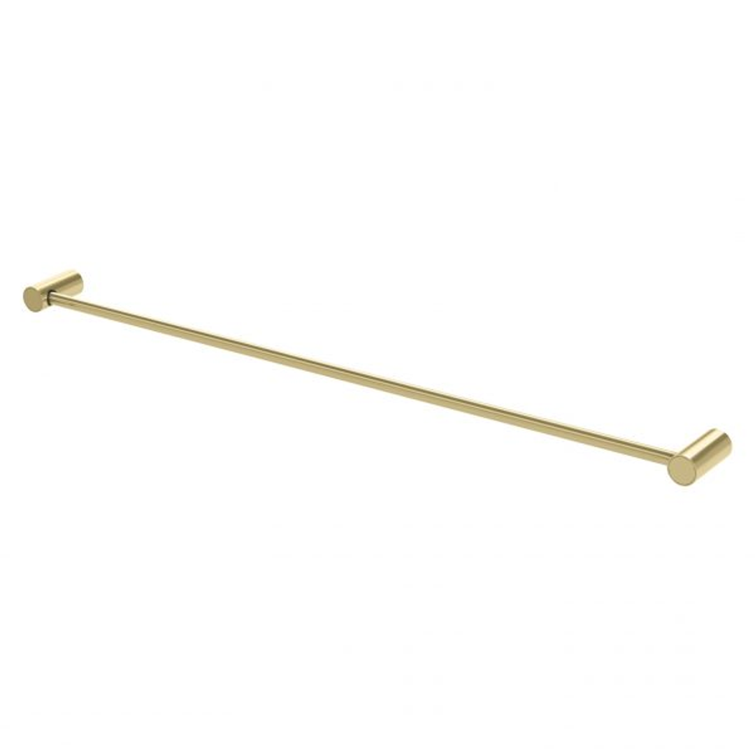 Phoenix Vivid Slimline Single Towel Rail 800mm - Brushed Gold