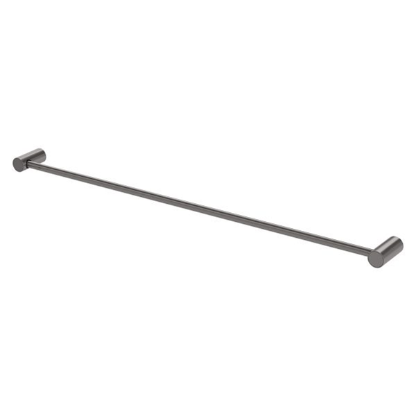 Phoenix Vivid Slimline Single Towel Rail 800mm - Brushed Carbon