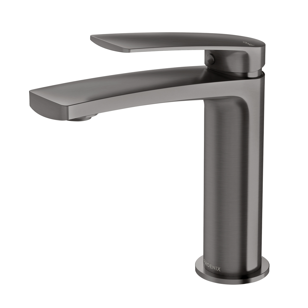 Phoenix Mekko Basin Mixer - Brushed Carbon