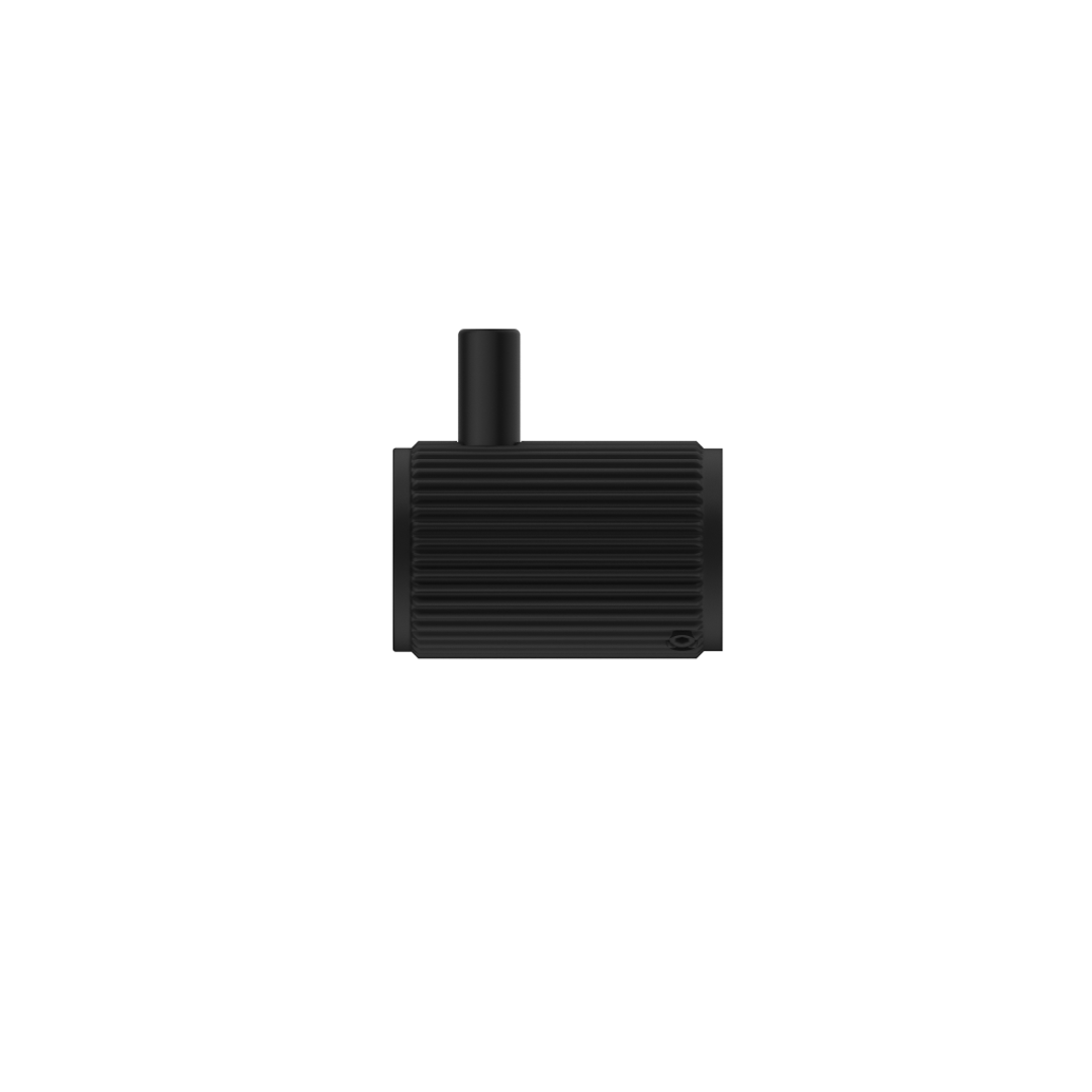 Bella Vista Mica Fluted Robe Hook Black