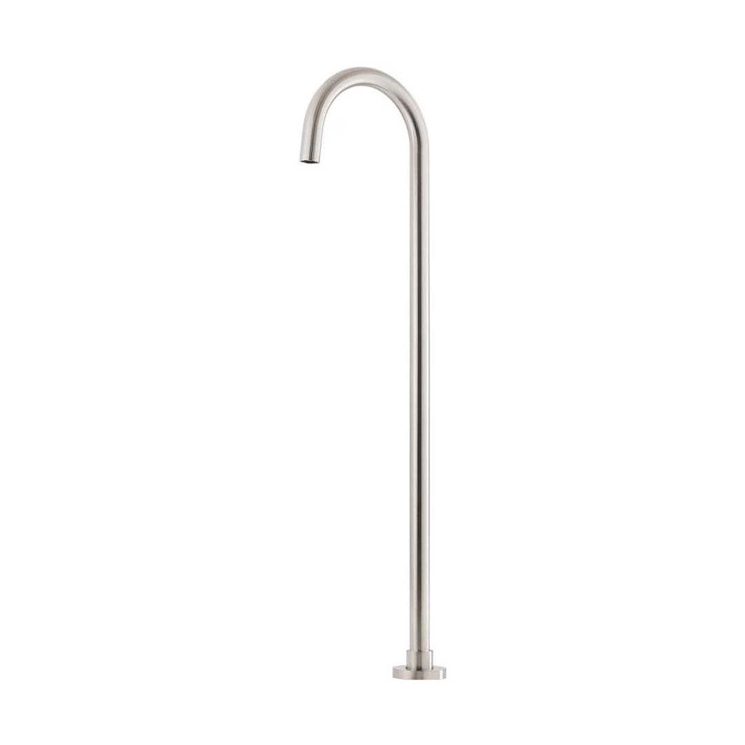 Brasshards Mixx Matcha Floor Mounted Bath Spout Brushed Nickel