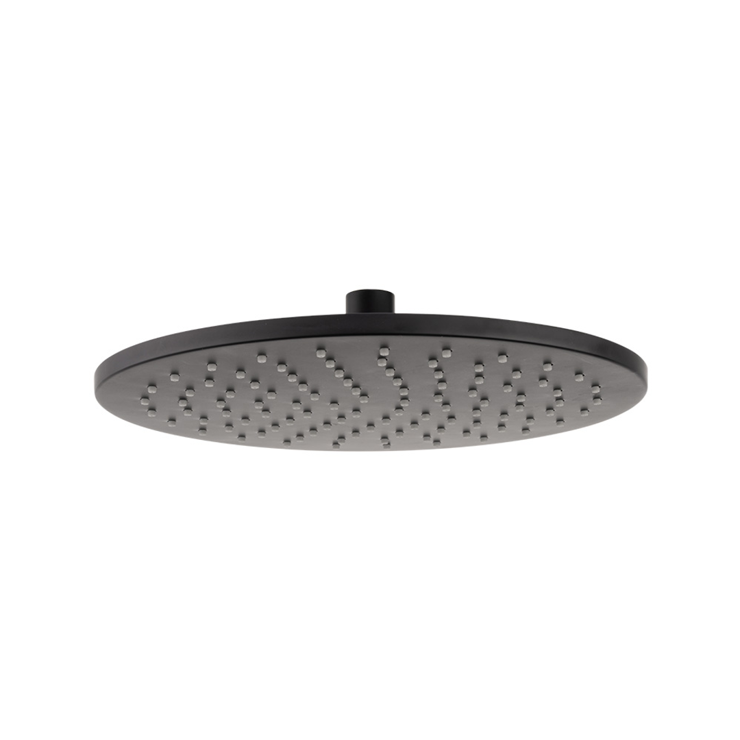 Brasshards Mixx Matcha Brass Shower Head 250Mm Matt Black
