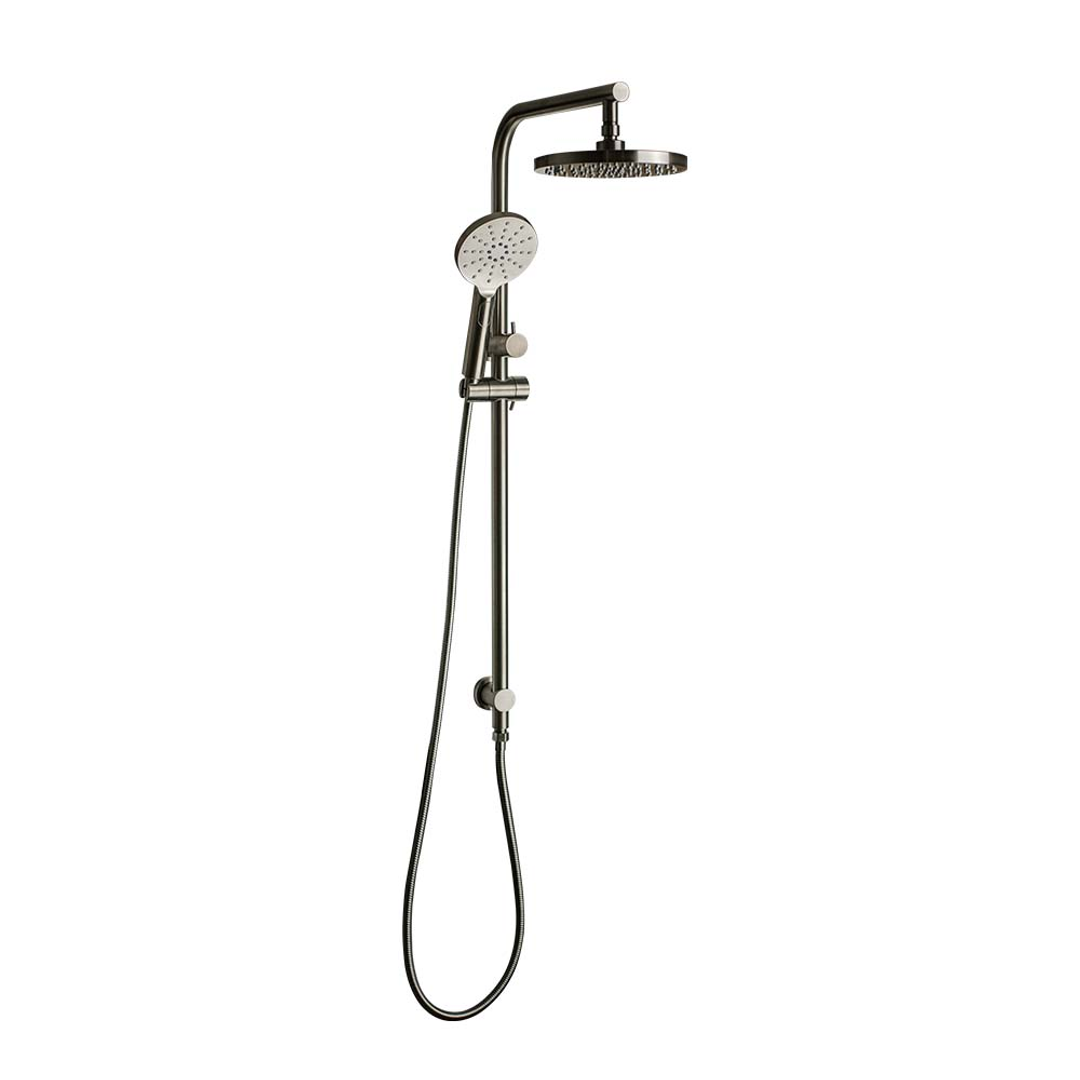 Brasshards Mixx Matcha Twin Shower Brushed Nickel