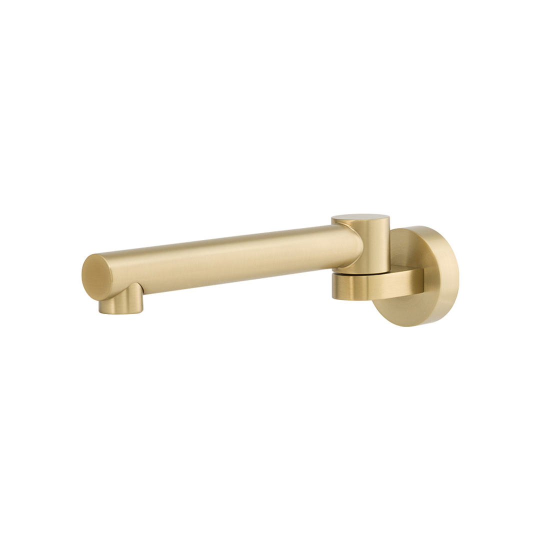 Brasshards Mixx Matcha Swivel Bath Spout Brushed Gold Lead Free
