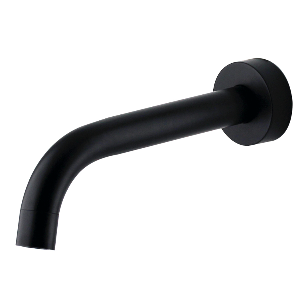 Brasshards Mixx Anise Bath Spout 180Mm Matt Black Lead Free