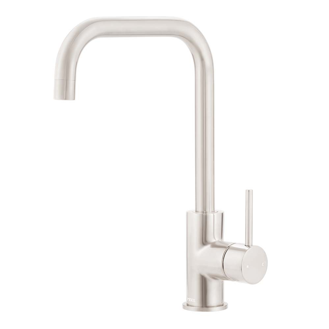 Brasshards Mixx Anise Squareline Sink Mixer Brushed Nickel Lead Free