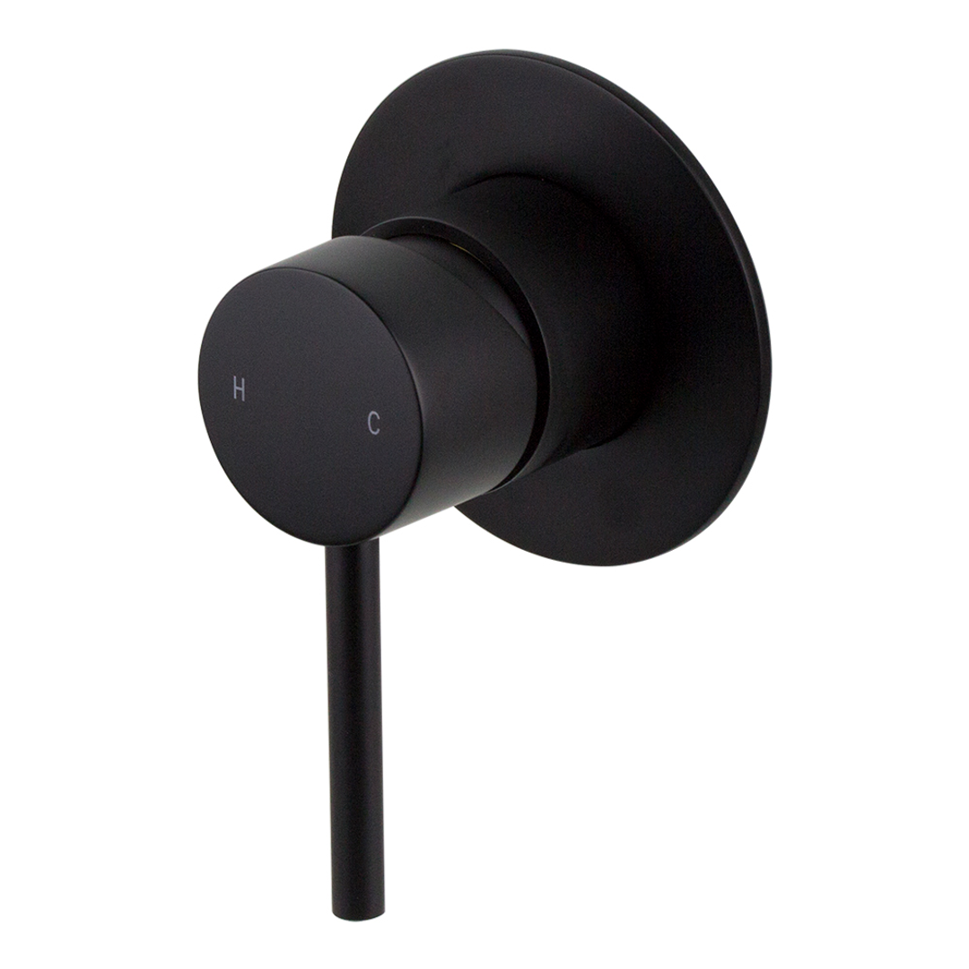 Brasshards Mixx Anise Shower Mixer Trim Kit (80Mm Backplate) Matt Black