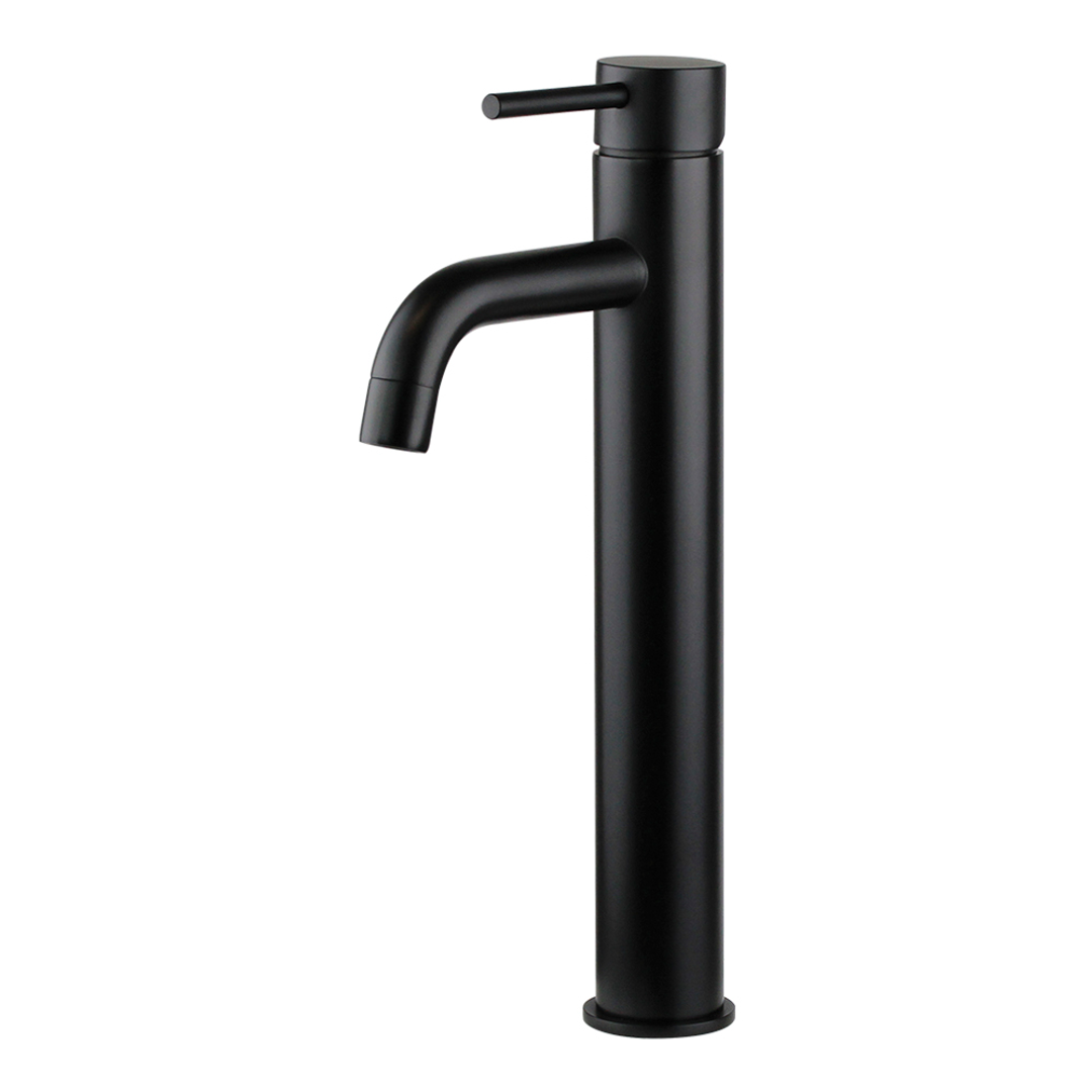 Brasshards Mixx Anise Tower Vessel Mixer Matt Black Lead Free