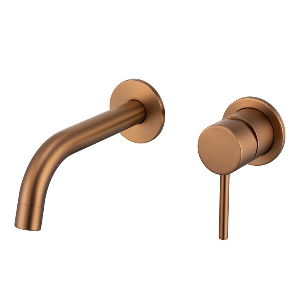 Brasshards Mixx Anise Dual Wall Plate Mixer Trim Kit Brushed Bronze Lead Free