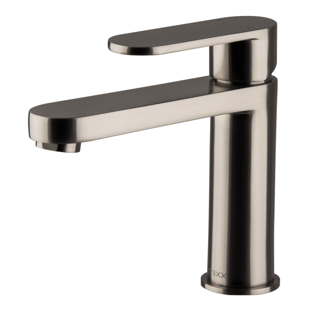 Brasshards Mixx Saffron Basin Mixer Brushed Nickel Lead Free