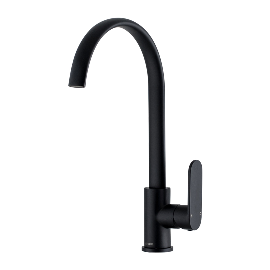 Brasshards Mixx Saffron Sink Mixer Matt Black Lead Free