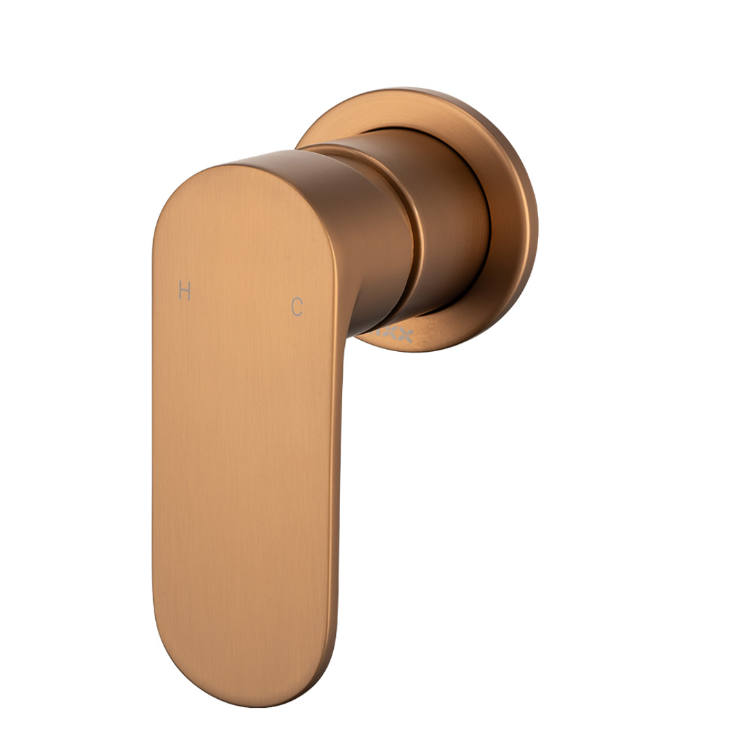 Brasshards Mixx Saffron Shower Mixer (60Mm Backplate) Brushed Bronze Lead Free