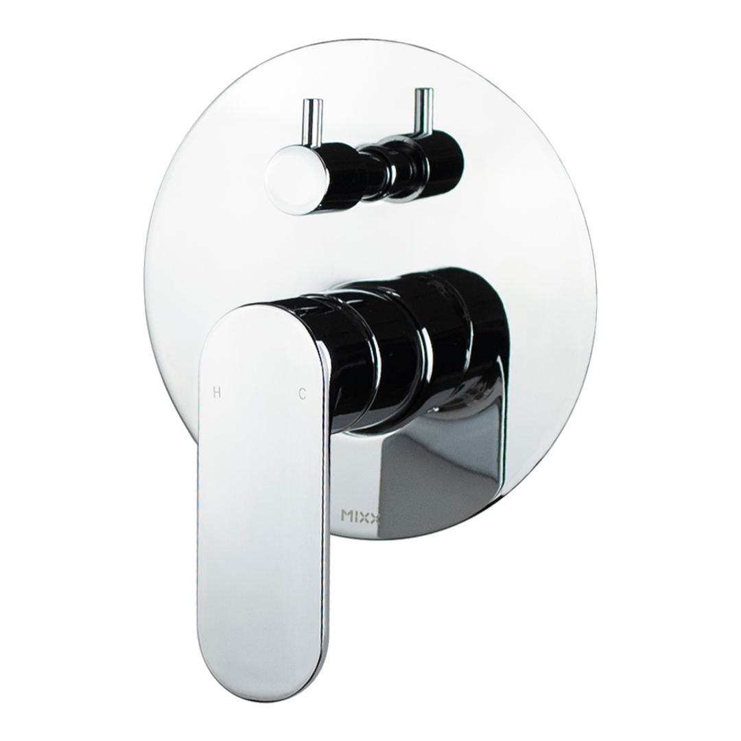 Brasshards Mixx Saffron Shower Diverter Mixer Chrome Lead Free