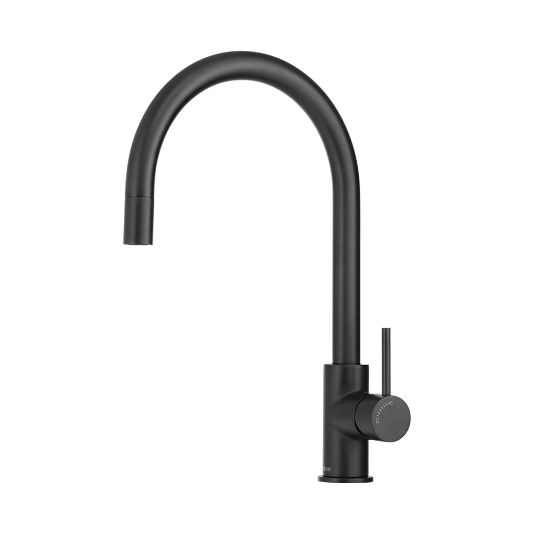 Brasshards Mixx Anise Eco Pull Out Sink Mixer Matt Black Lead Free