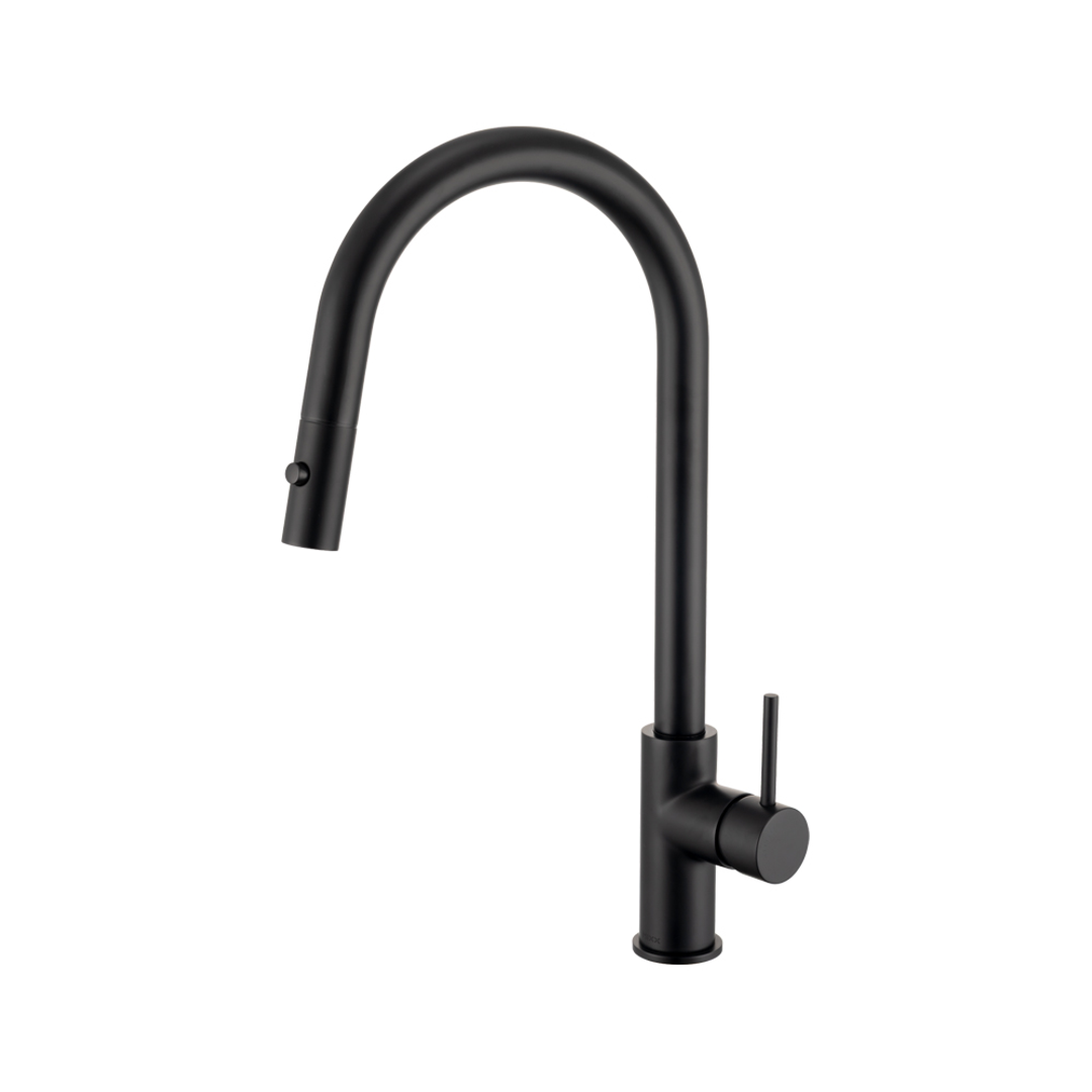 Brasshards Mixx Anise Plus Pull Out Sink Mixer Matt Black Lead Free